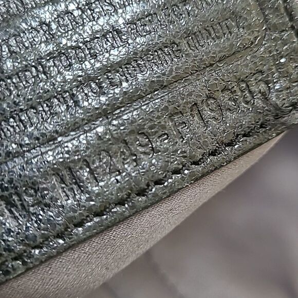 $698 COACH metallic black leather LIMITED Kristin Pinnacle LARGE TOTE BAG PURSE - Picture 13 of 16